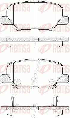 MITSUBISHI Колодки торм.задние Outlander 12-, ASX, CITROEN C4 Aircross, MAZDA 6