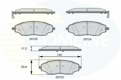 CBP36083 Comline - Гальмівні колодки до дисків