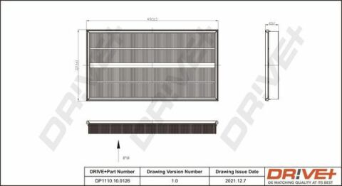 DP1110.10.0126 Drive+ Фільтр повітря