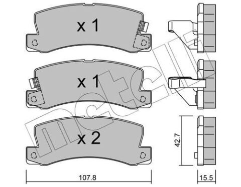 Колодки гальмівні (задні) Toyota Camry 91-01/Avensis 97-03/Celica 93-99/Lexus ES 89-01/RX 98-03