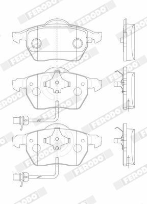 Тормозные колодки перед Passat B5/Audi A4/A6 00-05