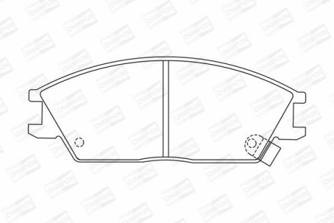 CHAMPION HYUNDAI Тормозные колодки передн.Accent 94-,Getz 02-,Pony 89-
