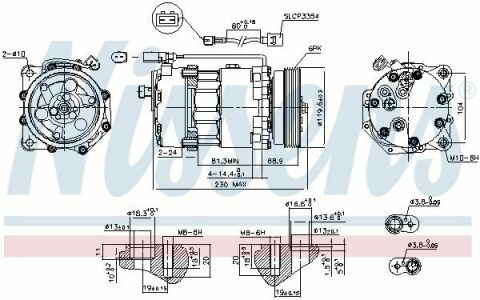 Компрессор VOLKSWAGEN SHARAN (7M) (95-) 1.8 T