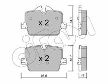 Колодки гальмівні задні 3 (g20, g80, g28) 330 d, 4 купе (g22, g82), g26, g23, g29