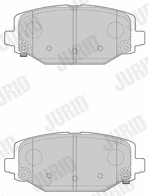 JURID FIAT Тормозные колодки задн.Freemont ,Dodge Caravan,Chrysler Grand Voyager 2.0/3.608-