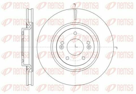 Диск тормозной передний i40 11-, ix35 14-, grandeur, kia