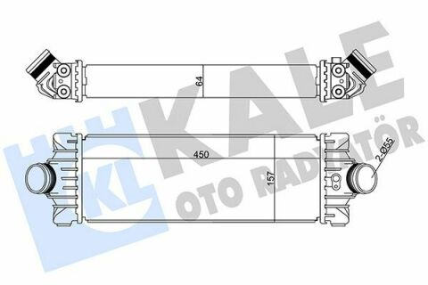 KALE Інтеркулер FORD Transit Custom 2.2TDCi 12-