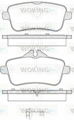 Тормозные колодки зад. W166/X166 11- (TRW)