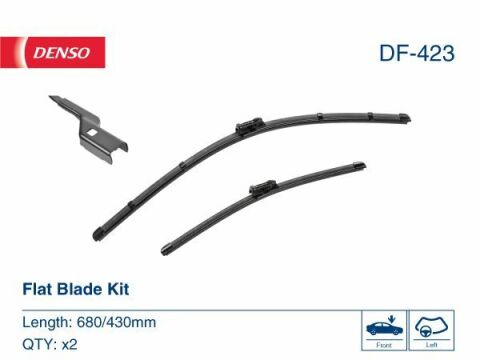 Комплект стеклоочистителей flat blade kit