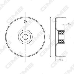 Ролик натяж. m111 w124/201/210 lt 97- db