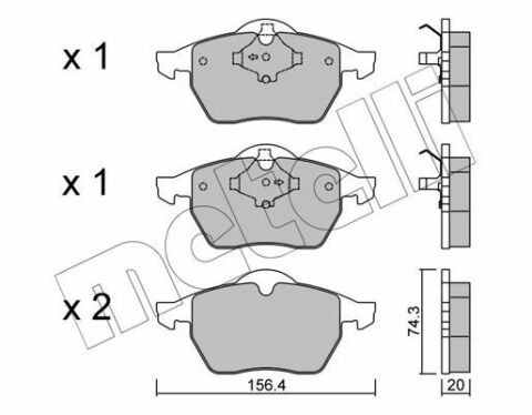 Колодки гальмівні (передні) Audi A4 94-01/VW Passat B5 96-00 Колодки гальмівні (передні) Audi A4 94-01/VW Passat B5 96-00