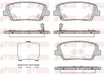 Тормозные колодки задние Hyundai Sorento, Santa Fe 2006–
