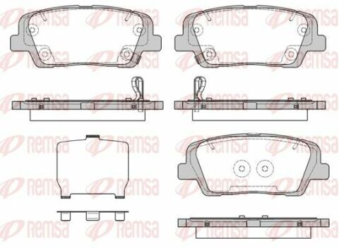 HYUNDAI Тормозные колодки задн. Sorento, Santa Fe 06-