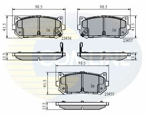 CBP3906 Comline - Гальмівні колодки до дисків