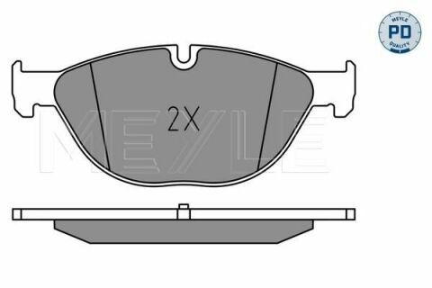 Колодки гальмівні (передні) BMW 5/6/7 09- (Ate)