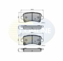 Тормозные колодки дисковые Chevrolet Malibu 12->, Opel Insignia 08->, SAAB 9-5 10->, SAAB 9-5 10->