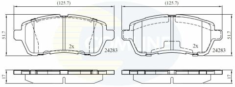 CBP01618 Comline - Тормозные колодки для дисков