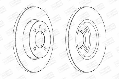 Диск тормозной передний Golf III,IV,PassatSeat Toledo, Inca VW