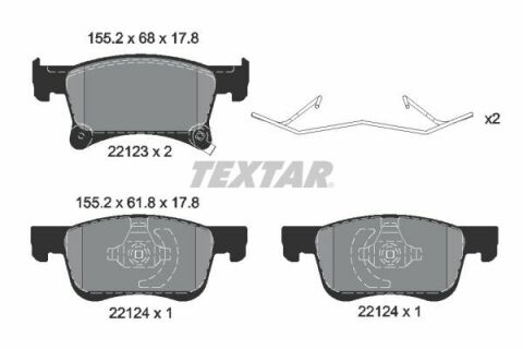 Колодки тормозные (передние) Opel Corsa E 14-/Chevrolet Orlando 18- (Teves) Q+