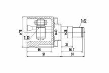 Шарнирный комплект, приводной вал