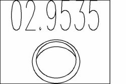 Монтажне кільце вихлопної системи (D (внутр.) - 57,6 мм; D (наружн.) - 68,5 мм; Висота - 12 мм)
