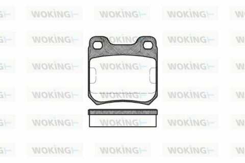 Тормозные колодки зад. Opel Vectra B/Omega B 94-03 (ATE)