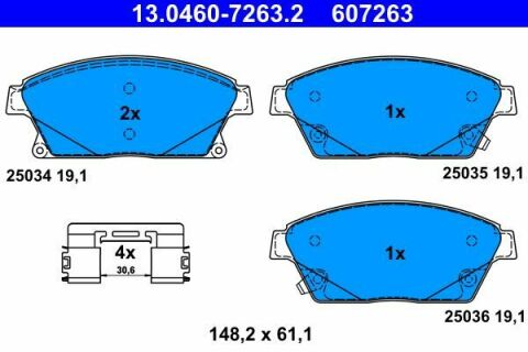 Колодки гальмівні Opel Astra J/Zafira C/Chevrolet Cruze 09-