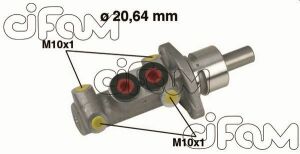 Главный тормозной цилиндр AROSA 1.4 TDI 00-04, CORDOBA (6K1, 6K2) 1.4 i 94-02, IBIZA II (6K1) 1.6 и 93-02 SEAT