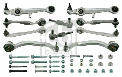 Комплект важелів підвіски (передньої) Audi A4 94-00/A6 97-05/VW Passat B5 00-05 (тонкий палец/повний)