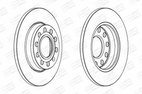 Диск гальмівний задній 255mm Audi A4 00-, Seat Exeo 08-VW