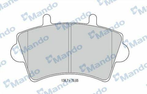 MBF015025 MANDO Тормозные колодки для дисков