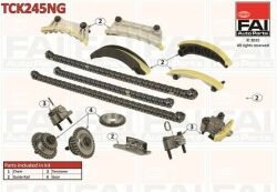 Комплект цепи ГРМ Opel Antara, Insignia, Vectra C, Cadillac, Saab 2.8/3.2