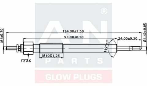 Свеча накала (двойная спираль) 11V Vectra 3.0 CDTI, Renault, Saab OPEL