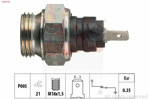 Датчик давления смазки 1.6d