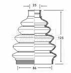 Пильник привiдного валу к-т