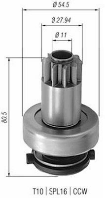 Бендикс стартера VW Caddy II 1.9 TDI 96-04 (AMB0308) Бендикс стартера VW Caddy II 1.9 TDI 96-04 (AMB0308)