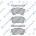 Колодки тормозные (передние) Toyota Auris 06-12/Corolla 06-14