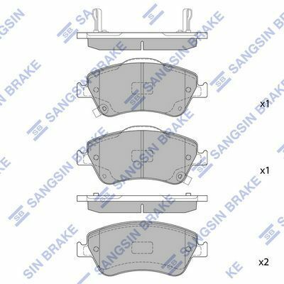 Колодки тормозные (передние) Toyota Auris 06-12/Corolla 06-14