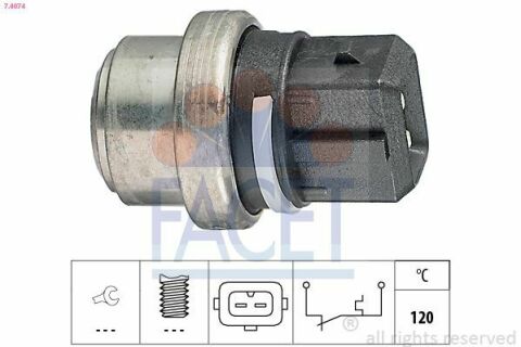 Датчик температуры (сигнальная лампа) Caddy II/Golf III/IV/Octavia 1.0-2.3 88-06