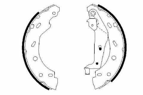 Колодки гальмівні (задні) Smart 98- (барабанні) (203x32)
