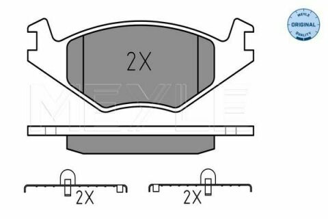 Колодки тормозные (передние) VW Golf/Jetta 83-91 (137.9x15.3x49)