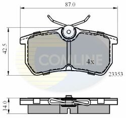 CBP0705 Comline - Гальмівні колодки до дисків CBP0705 Comline - Гальмівні колодки до дисків