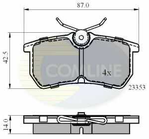 CBP0705 Comline - Тормозные колодки для дисков