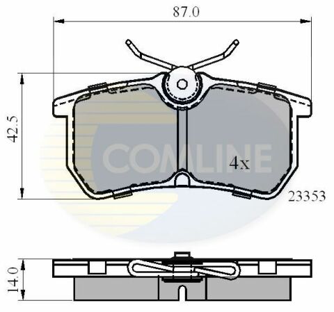 CBP0705 Comline - Гальмівні колодки до дисків