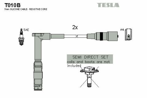 Кабель запалювання к-кт TESLA MB 94-06 W202,W210,S210,C208,A208 1,8