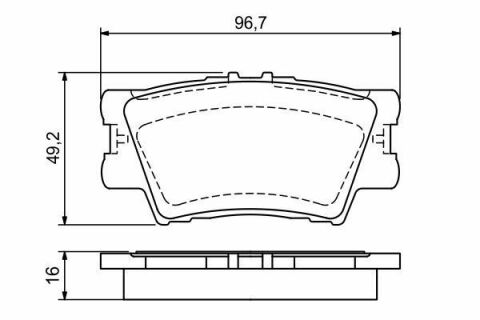 Тормозные колодки (задние) Toyota Camry/Rav4 IV 05-/Avalon 12-18/Lexus ES 06-18