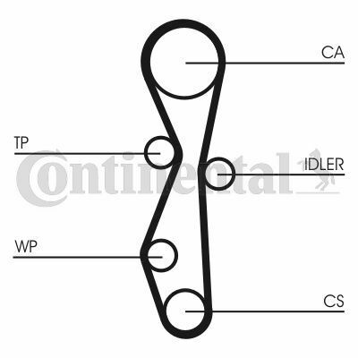 Комплект ГРМ Citroen C5/C6/C8//Peugeot 407 2.2HDI 06-/Ford Galaxy/Mondeo 2.2TDCi 08-15 (25.4x118z)