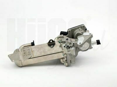 Радиатор рециркуляции ВГ с клапаном EGR Audi A4/A5/A6/Q5 2.0 TDI 07-18 (HÜCO)