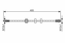 Гальмівний шланг передній Albea,Palio 96- FIAT