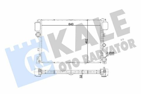 KALE DB Радиатор охлаждения S-Class W221 4.0/6.0 05-